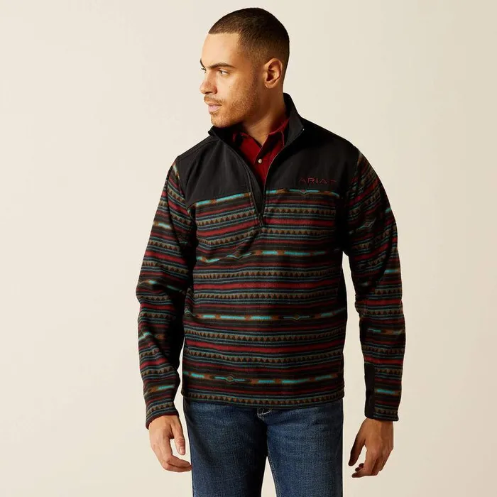 Men Sweatshirts and Hoodies Ariat Basis 20 14 Zip Sweatshirt Black Southwest