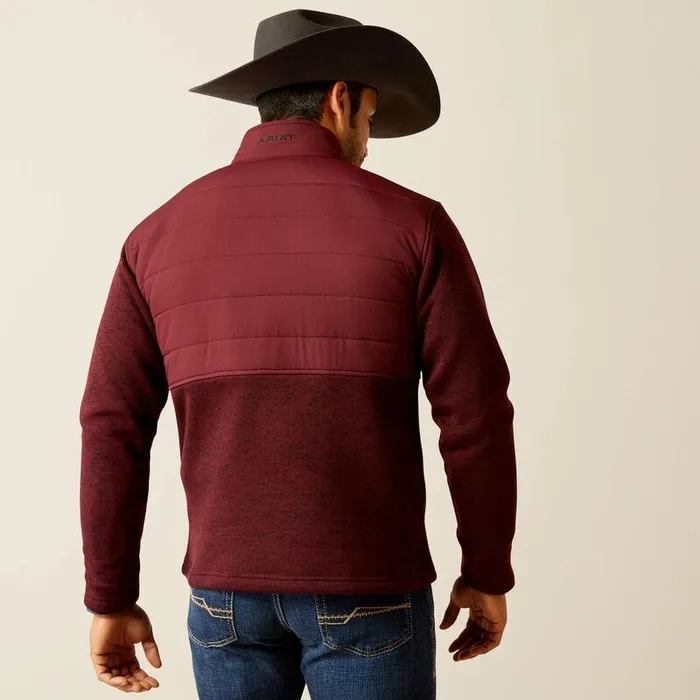 Men Sweatshirts and Hoodies Ariat Caldwell Reinforced Snap Sweater Windsor Wine Men Sweatshirts and Hoodies Ariat Caldwell Reinforced Snap Sweater Windsor Wine