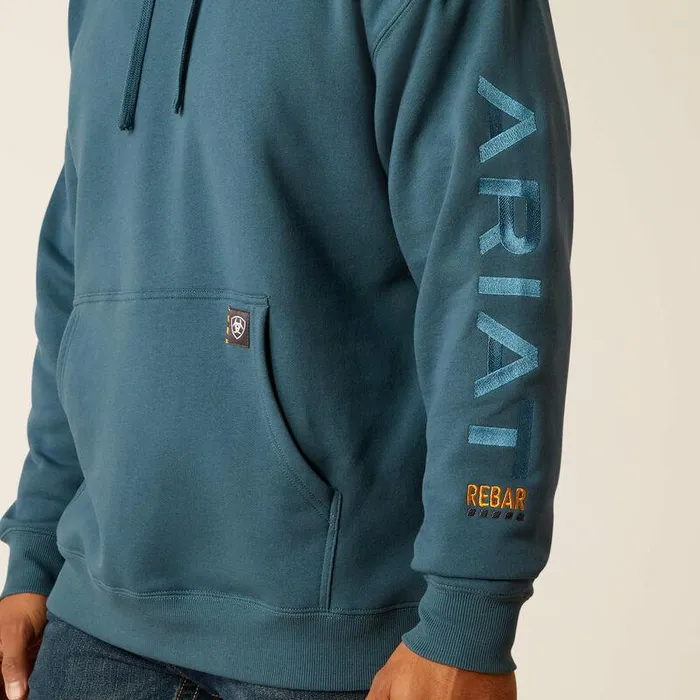 Men Sweatshirts and Hoodies Ariat Rebar Graphic Hoodie Stargazerlarkspur