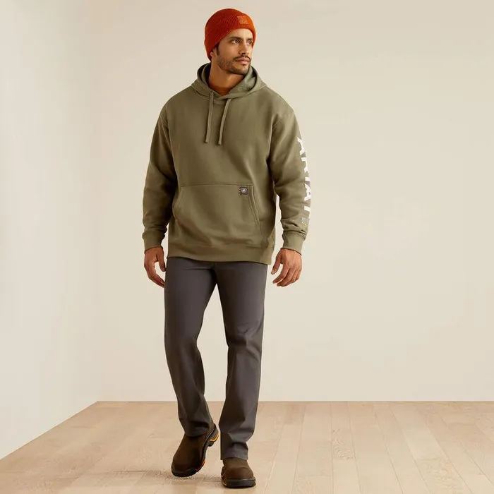 Men Sweatshirts and Hoodies Ariat Rebar Roughneck Pullover Hoodie Deep Lichen Men Sweatshirts and Hoodies Ariat Rebar Roughneck Pullover Hoodie Deep Lichen