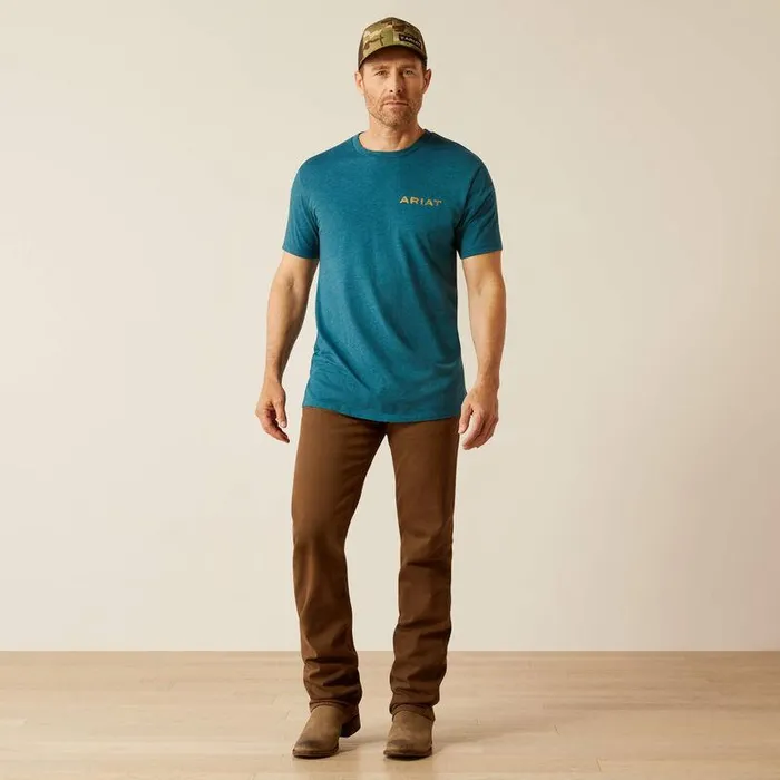 Men TShirts and Polos Ariat Ariat Played Out TShirt Deep Sea Heather Men TShirts and Polos Ariat Ariat Played Out TShirt Deep Sea Heather