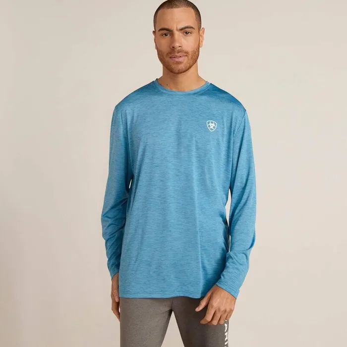 Men TShirts and Polos Ariat Charger Faded TShirt Seaport Heather Men TShirts and Polos Ariat Charger Faded TShirt Seaport Heather