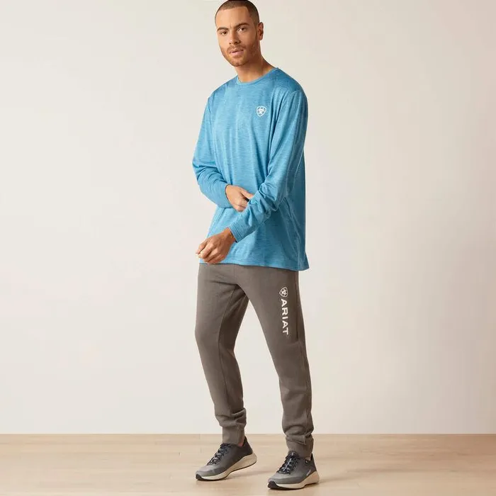 Men TShirts and Polos Ariat Charger Faded TShirt Seaport Heather Men TShirts and Polos Ariat Charger Faded TShirt Seaport Heather