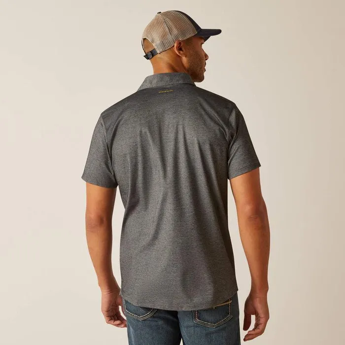 Men TShirts and Polos Ariat Rebar Foreman Polo Charcoal Heather Men TShirts and Polos Ariat Rebar Foreman Polo Charcoal Heather