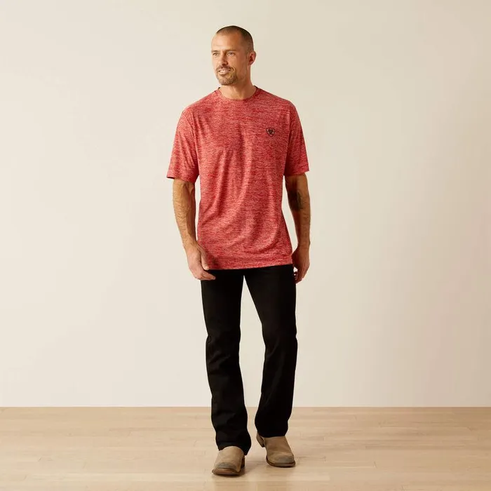 Men TShirts and Polos Ariat Thematic Logo Charger TShirt Haute Red Men TShirts and Polos Ariat Thematic Logo Charger TShirt Haute Red