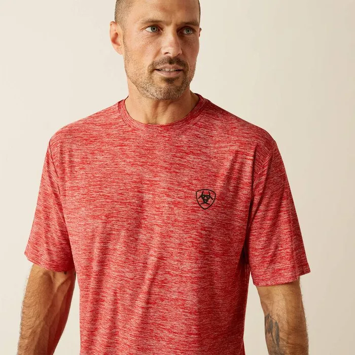 Men TShirts and Polos Ariat Thematic Logo Charger TShirt Haute Red Men TShirts and Polos Ariat Thematic Logo Charger TShirt Haute Red