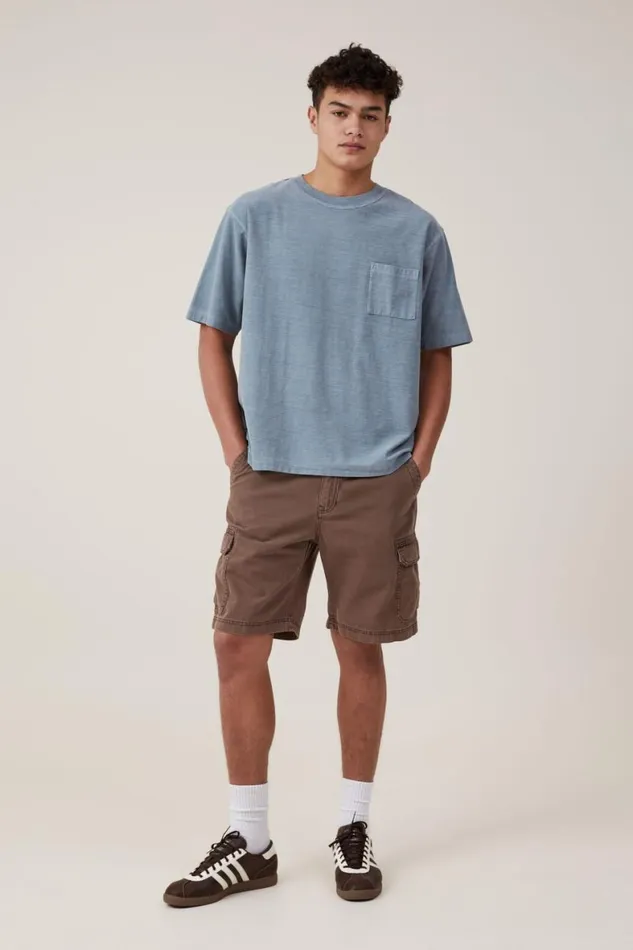 Men Tees and Tanks Cotton On Short Fit Reversed TShirt Citadel