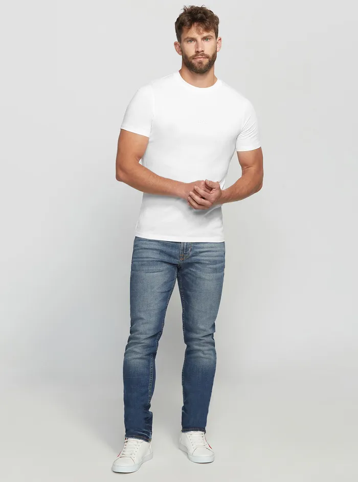 Men Tees and Tanks GUESS Eco White Aidy Tshirt Men Tees and Tanks GUESS Eco White Aidy Tshirt