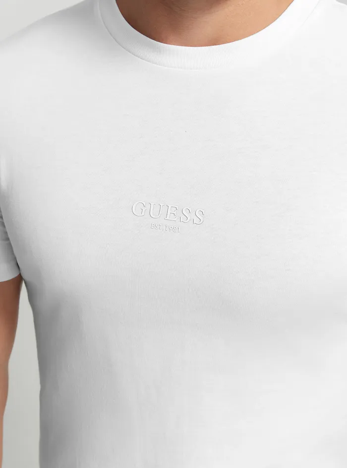 Men Tees and Tanks GUESS Eco White Aidy Tshirt Men Tees and Tanks GUESS Eco White Aidy Tshirt