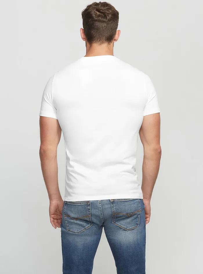 Men Tees and Tanks GUESS Eco White Aidy Tshirt Men Tees and Tanks GUESS Eco White Aidy Tshirt