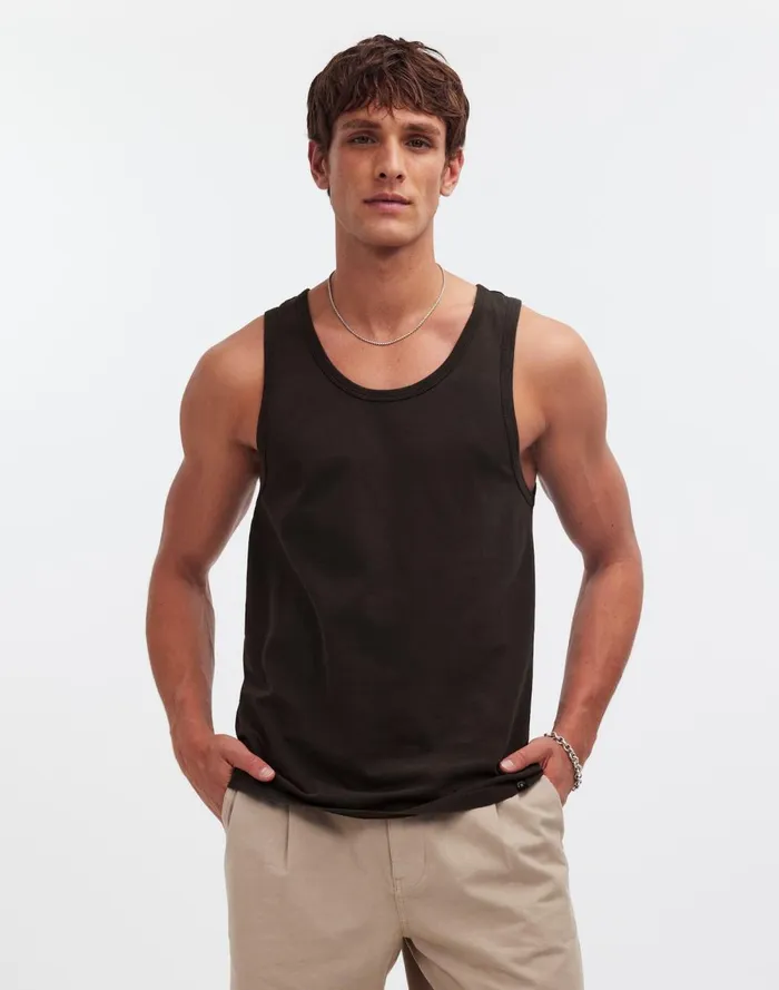 Men Tees Madewell Allday Tank Black Coal