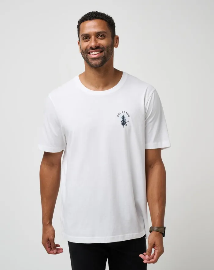 Men Tees TravisMathew ADVENTURE SEASON TEE White