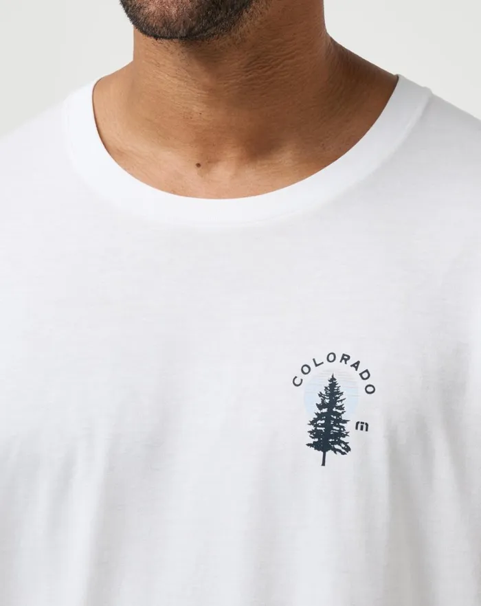 Men Tees TravisMathew ADVENTURE SEASON TEE White