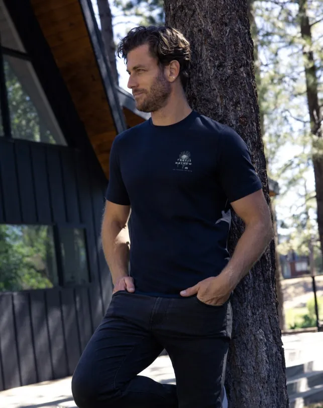Men Tees TravisMathew ALL DAY RAIN TEE Black