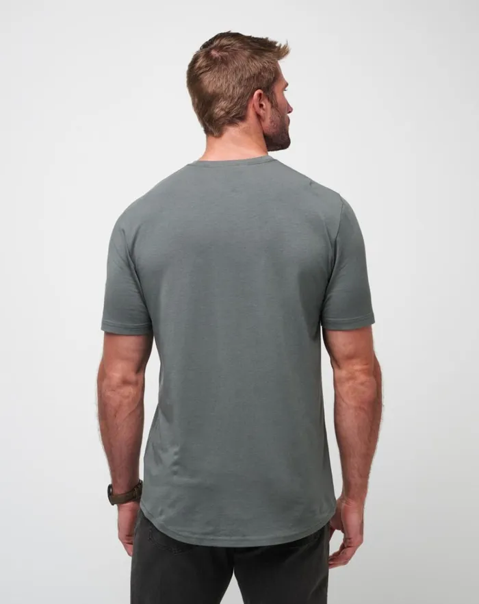 Men Tees TravisMathew CLOUD CREW TEE Dark Olive Men Tees TravisMathew CLOUD CREW TEE Dark Olive