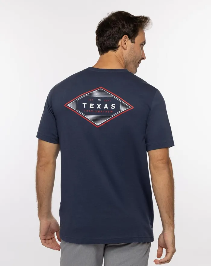 Men Tees TravisMathew ELBOW ROOM TEE Mood Indigo
