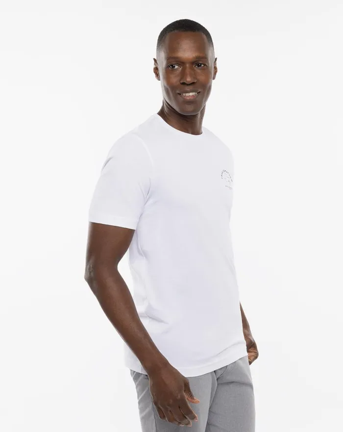 Men Tees TravisMathew ENCHANTED ROCK TEE White Men Tees TravisMathew ENCHANTED ROCK TEE White