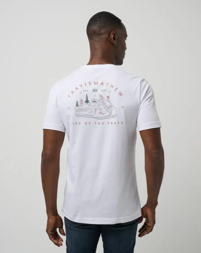 Men Tees TravisMathew FAMOUS REINDEER TEE White