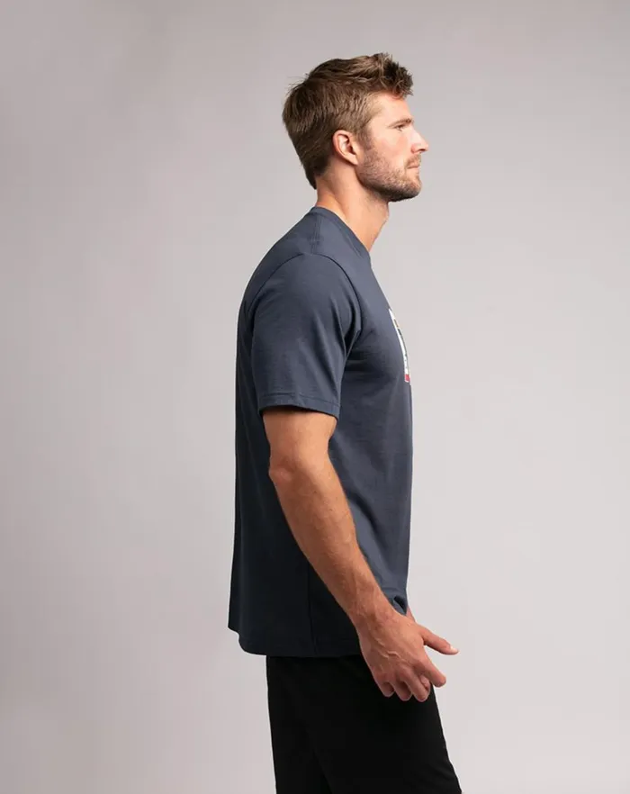 Men Tees TravisMathew HIGH TIDE 20TEE Blue Nights
