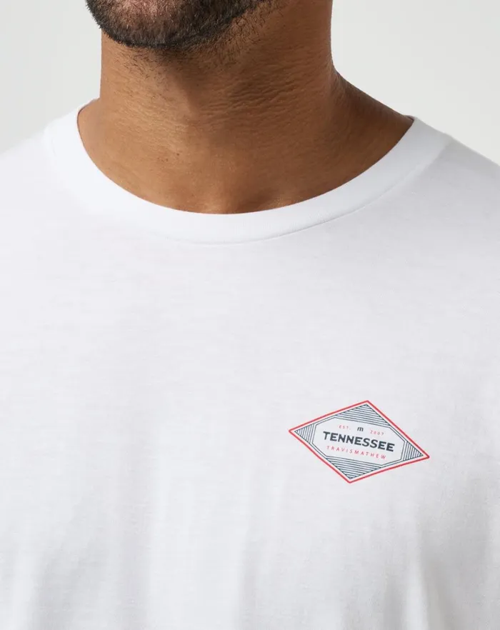 Men Tees TravisMathew LOCAL COLOR TEE White