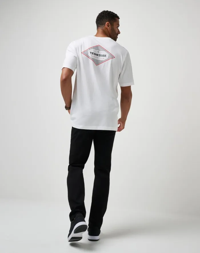 Men Tees TravisMathew LOCAL COLOR TEE White