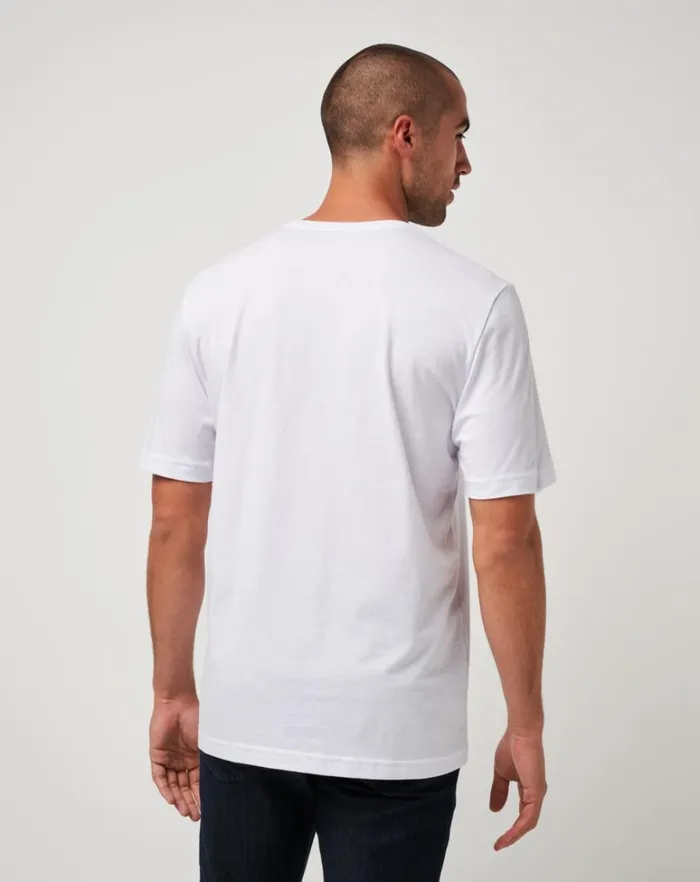 Men Tees TravisMathew LOS ANGELES DODGERS SUNSET SLAM TEE White Men Tees TravisMathew LOS ANGELES DODGERS SUNSET SLAM TEE White