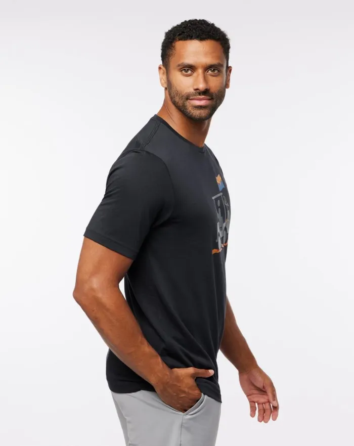 Men Tees TravisMathew MAN OF THE DESERT 20 TEE Black