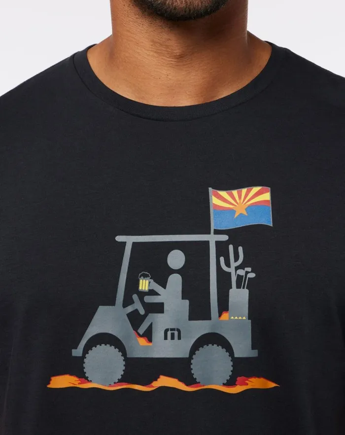 Men Tees TravisMathew MAN OF THE DESERT 20 TEE Black