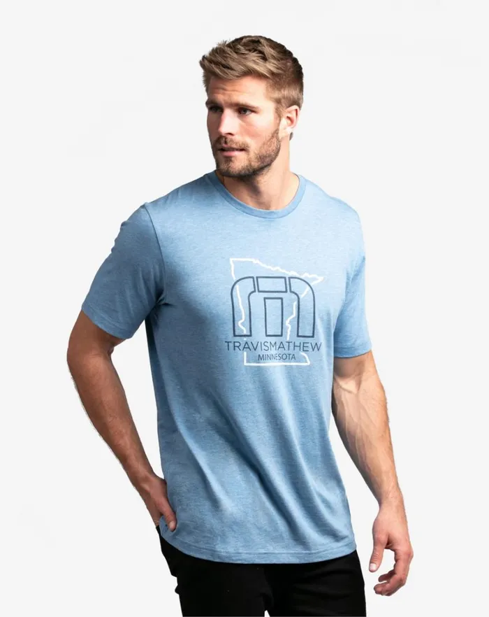 Men Tees TravisMathew MONARCH 20 TEE Heather Allure