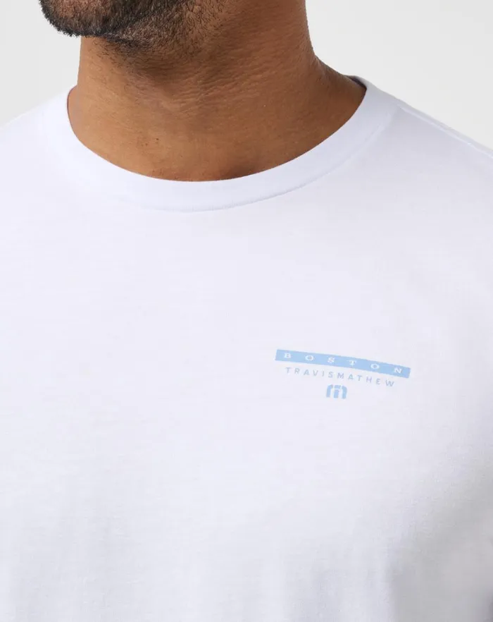 Men Tees TravisMathew NORTHERN HEMISPHERE TEE White