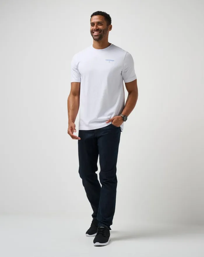 Men Tees TravisMathew NORTHERN HEMISPHERE TEE White