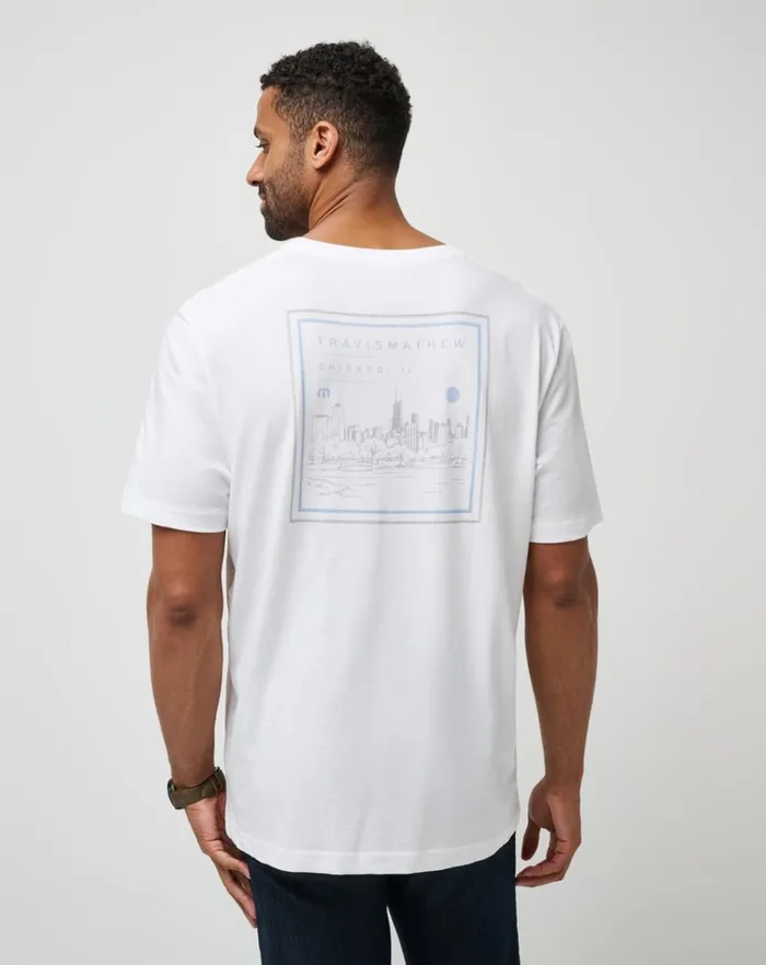 Men Tees TravisMathew SECRET SCENE TEE White