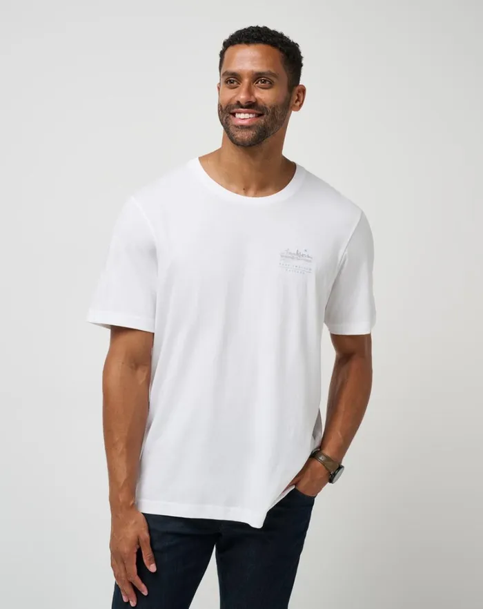 Men Tees TravisMathew SECRET SCENE TEE White