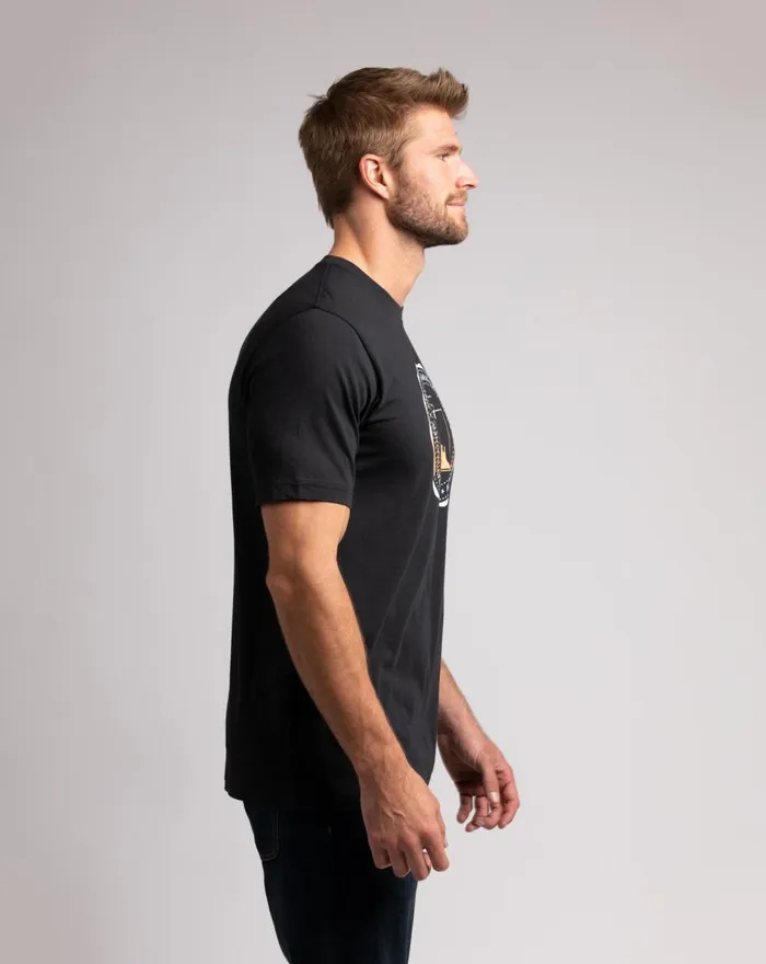 Men Tees TravisMathew SEGO LILY TEE Black Men Tees TravisMathew SEGO LILY TEE Black