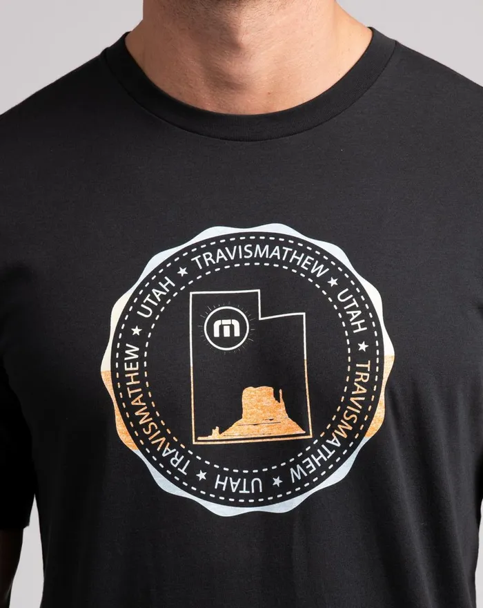Men Tees TravisMathew SEGO LILY TEE Black Men Tees TravisMathew SEGO LILY TEE Black