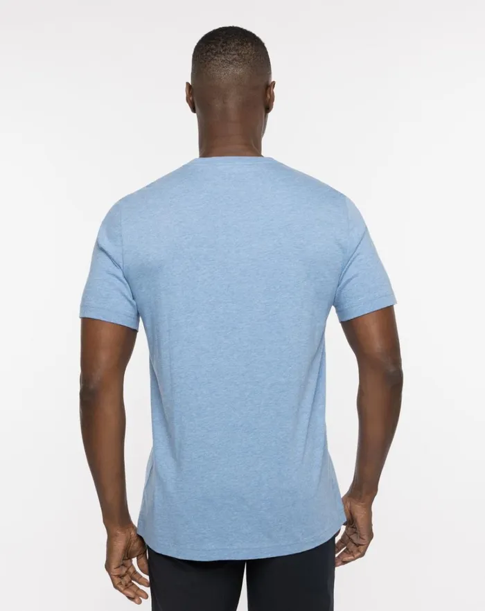 Men Tees TravisMathew SOCAL TEE Heather Blue