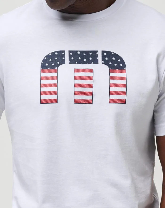 Men Tees TravisMathew STAR BRIGHT TEE White