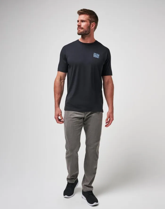 Men Tees TravisMathew TRENCHED TEE Black