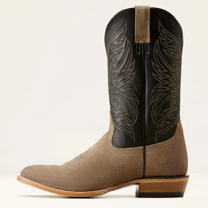 Men Western Boots Ariat Bankroll Western Boot Smokey Roughoutraven Black