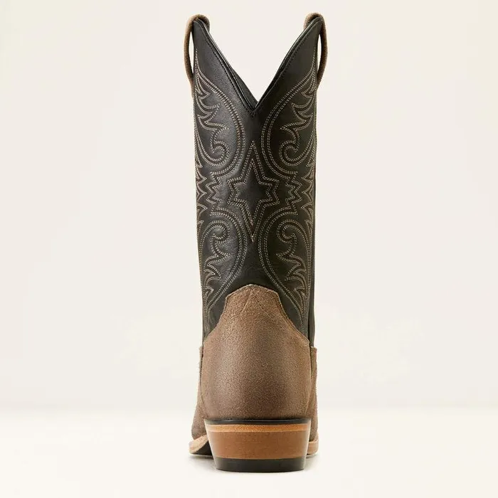 Men Western Boots Ariat Bankroll Western Boot Smokey Roughoutraven Black