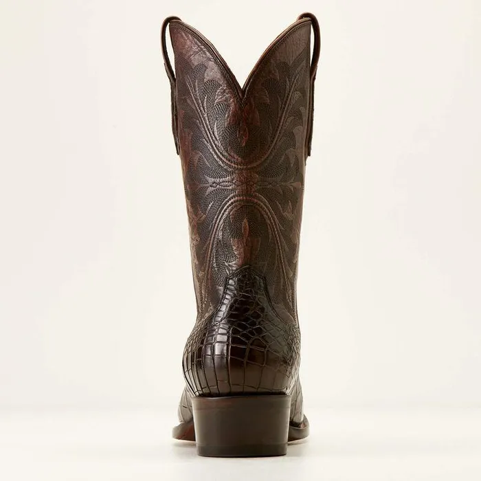 Men Western Boots Ariat Bench Made James Western Boot Hickory American Alligator