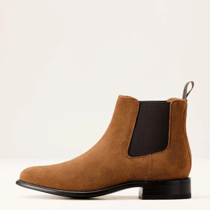 Men Western Boots Ariat Bench Made Reed Western Boot Oiled Tan Roughout