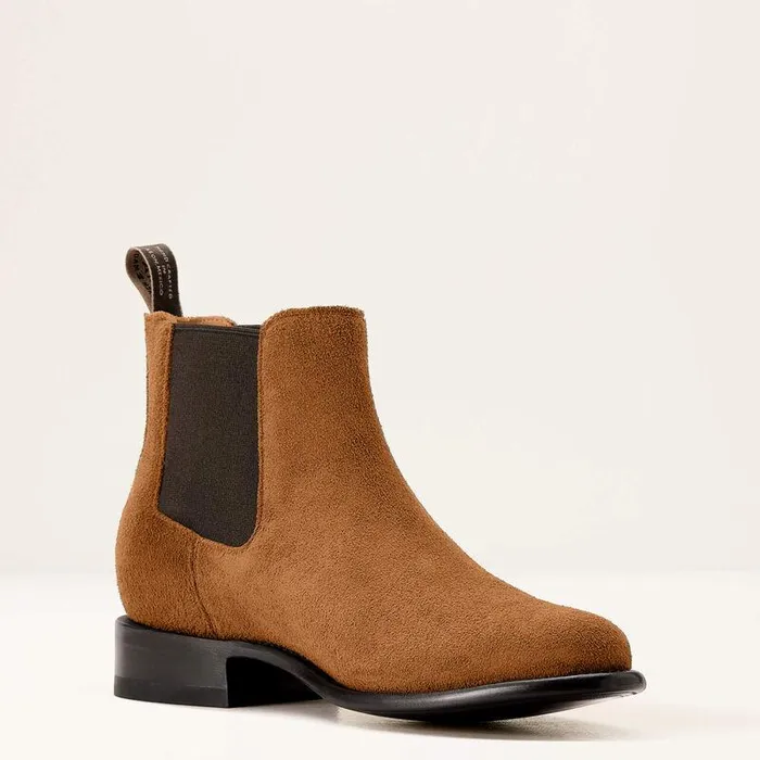 Men Western Boots Ariat Bench Made Reed Western Boot Oiled Tan Roughout