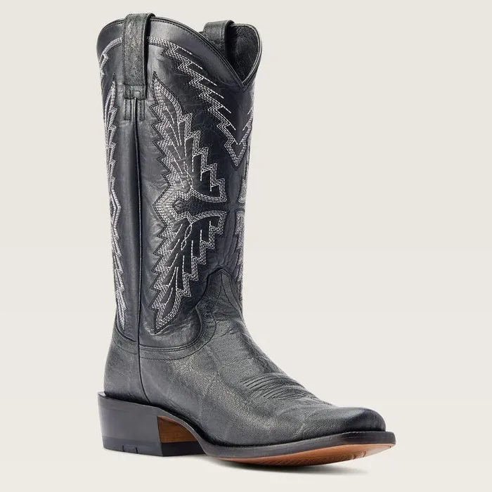 Men Western Boots Ariat Futurity Showman Cowboy Boot Black Elephant Print Men Western Boots Ariat Futurity Showman Cowboy Boot Black Elephant Print