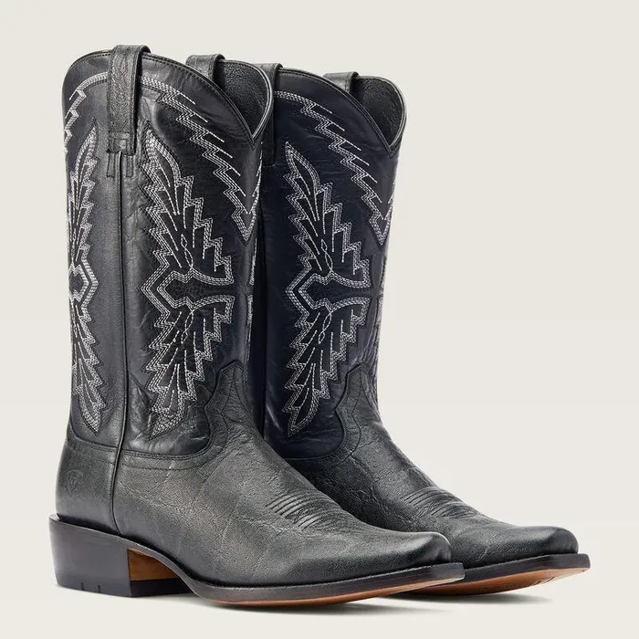 Men Western Boots Ariat Futurity Showman Cowboy Boot Black Elephant Print Men Western Boots Ariat Futurity Showman Cowboy Boot Black Elephant Print