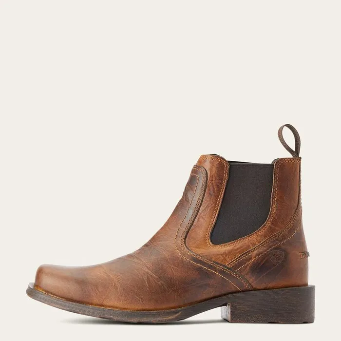 Men Western Boots Ariat Midtown Rambler Square Toe Chelsea Boot Barn Brown