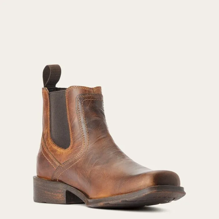 Men Western Boots Ariat Midtown Rambler Square Toe Chelsea Boot Barn Brown
