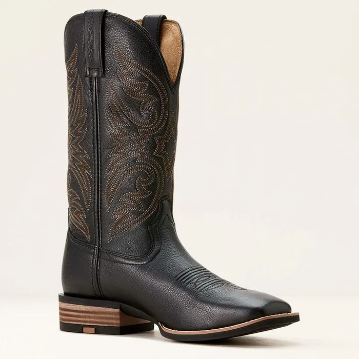 Men Western Boots Ariat Ricochet Cowboy Boot Black Carbon Men Western Boots Ariat Ricochet Cowboy Boot Black Carbon