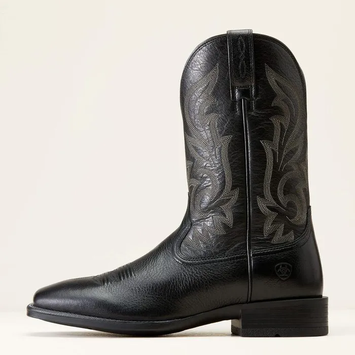 Men Western Boots Ariat Slim Zip Ultra Western Boot Black Deertan