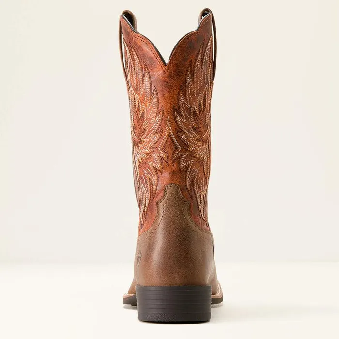 Men Western Boots Ariat Sport Rider Cowboy Boot Vintage Oakrustic Orange Men Western Boots Ariat Sport Rider Cowboy Boot Vintage Oakrustic Orange